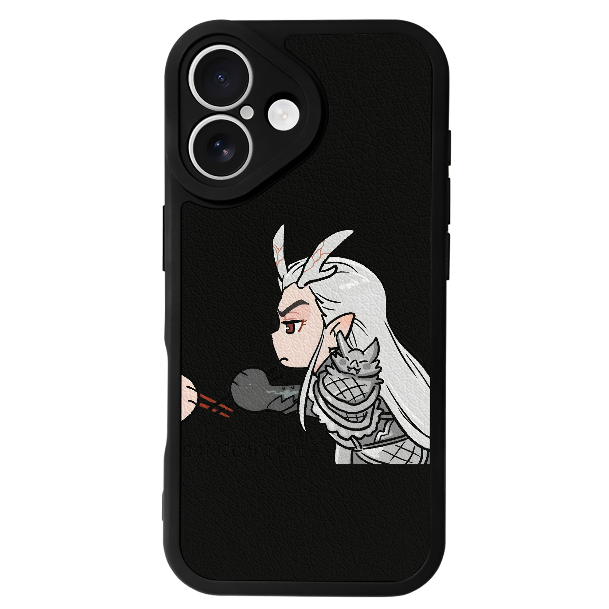 （画像用） Ne Zha 2 ナタ 魔童の大暴れ 【iPhone 16シリーズ対応】シリコンスマホケース（レザー調） 材質：シリコン
